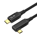NÖRDIC 1m vinklad USB4 V2.0 120G 16K 240W kompatibel med Thunderbolt