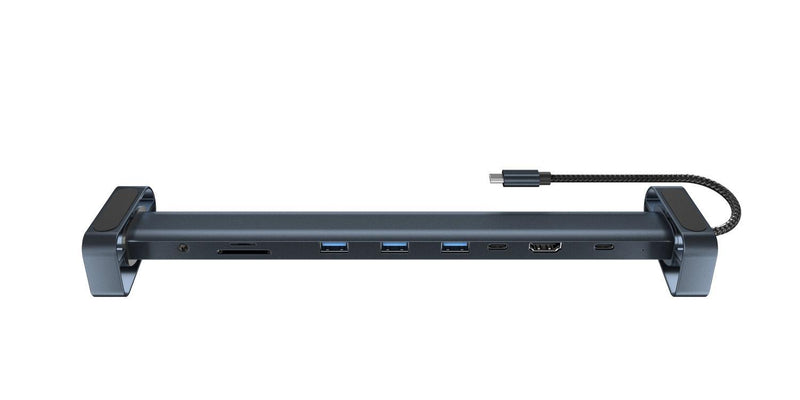 NÖRDIC 1 till 10 USB-C dockingsstation 1xHDMI 4K30Hz 1xUSB-C PD100W 3xUSB-A 5G 1xLAN 10/100 1xAudio 1xTF 1xMicroSD Thunderbolt 3 & 4