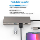 NÖRDIC 1 till 11 Dockningsstation 1xHDMI 4K60Hz 5xUSB3.0 5Gbps 1xRJ45 1xPD100W