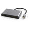 NÖRDIC 1 till 4 USB-C Dockningstation 3 monitorer 2xDP 4K60Hz, 1xHDMI 4K60Hz 1x USB-C PD100W