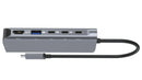 NÖRDIC 1 till 6 USB-C dockningsstation 1xHDMI 8K60Hz 4K120Hz 2xUSB-C 10G 1xUSB-A 10G 1xRJ45100W PD3.0 Macbook M1 M2 Thunderbolt 3 4 USB4