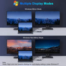 NÖRDIC 1 till 6 USB-C dockningsstation 1xHDMI 8K60Hz 4K120Hz 2xUSB-C 10G 1xUSB-A 10G 1xRJ45100W PD3.0 Macbook M1 M2 Thunderbolt 3 4 USB4