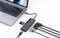 NÖRDIC 1 till 8 USB-C dockningsstation för dubbla monitorer 1xHDMI 1xDP 8K30Hz 4K120Hz PD3.0 100W 2xUSB-A 1xRJ45 Giga 1xSD 1xMicroSD Macbook M1 & M2 Thunderbolt 3/4 USB4