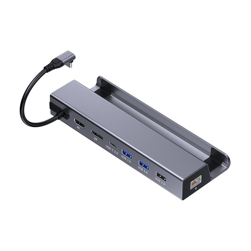 NÖRDIC 1 till 8 dockningsstation för Steam Deck 1xHDMI 4K60Hz, 1xDP 4K60Hz, 1xRJ45 GigaLAN, 1xUSB-C, 3xUSB-A, 1x USB-C PD