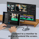 NÖRDIC  1 to 9 USB-C Docking station HDMI4K60Hz, 1xUSB-C 10G, 1xUSB-10A 5G, 1xUSB-C 100W, 1xM2 SSD 2230, 1x Stereo 3.5mm, 1x SD/MicroSD