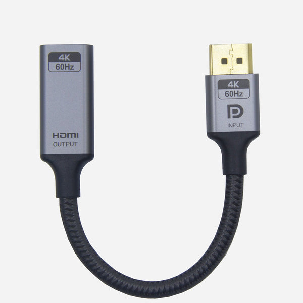 NÖRDIC 20cm Displayport till HDMI 4K60Hz Dynamic HDR 18Gbps