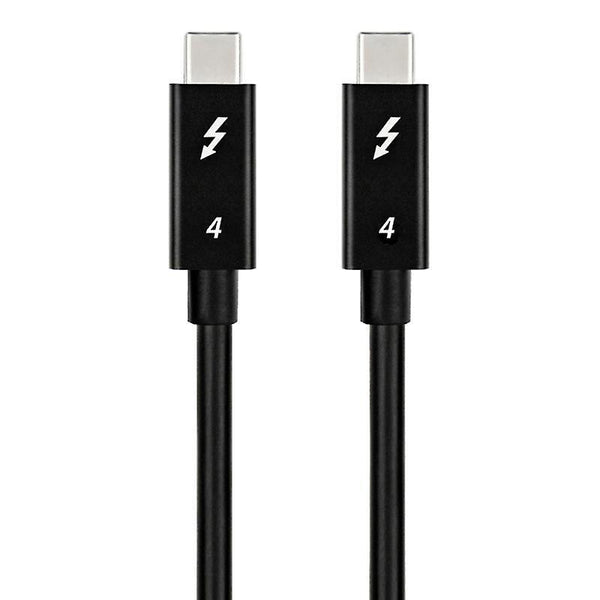 NÖRDIC 25cm Thunderbolt 4 USB-C kabel 40Gbps 100W laddning 8K video kompatibel med USB 4 och Thunderbolt 3