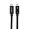 NÖRDIC 25cm Thunderbolt 5 cable 80Gbps data transfer 240W Charging 120Gbps bandwith 16K60Hz 8K60Hz 4K540Hz