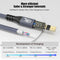 NÖRDIC 25cm USB3.2 Gen2 20Gbps USB-C till C nylonflätad förlängningskabel med Power Delivery 240W 4K60Hz