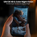 NÖRDIC 2K Övervakningskamera 2,4/5G Trådlös Utomhus, Molnlagring, Vattentät, Nattseende