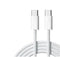 NÖRDIC 2m USB 2.0 USB-C till C kabel för iPhone 15/15 Pro/15 Plus/15 Pro Max 3A 480Mbps 60W vit