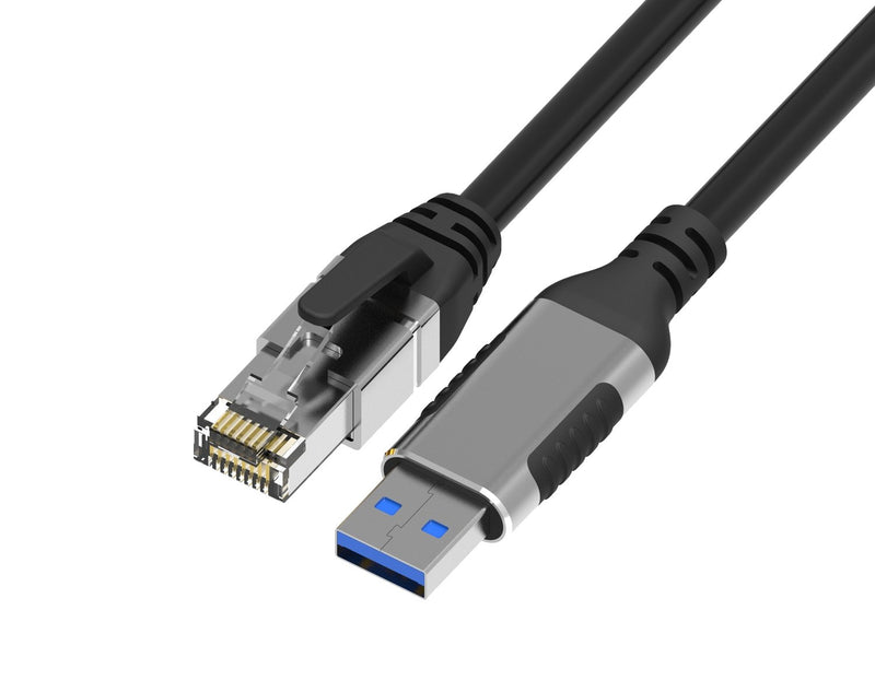 NÖRDIC 2m USB-A 3.1 till RJ45 1Gbps LAN Windows, MacOS, Linux, ChromeOS