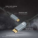 NÖRDIC 2m USBC till HDMI 4K 60Hz nylonflätad kabel space grey stöd för HDCP1.4 och 2.2 Ren koppar 99,99%