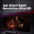 NÖRDIC 2 m nylonflätad DisplayPort 2.1 kabel DP80 UHBR20 80Gbps 16K/10K/8K@60Hz 4K@240/165/144Hz DSC 1.2a HDR HDCP 2.2 FreeSync G-Sync