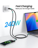 NÖRDIC 2m vinklad USB4 V2.0 120G 16K 240W kompatibel med Thunderbolt 5/4/3