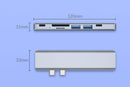 NÖRDIC 2 till 7 USB-C dockningsstation för MacBook Pro och Air 1xHDMI 4K30Hz 1xUSB-A 3.1 1xUSB-A 2.0 1xUSB-C 3.1 1xUSB-C 100W PD 1x SD/TF kortläsare