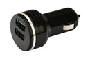 NÖRDIC 2xUSB snabb billaddare Quick Charger 3.0 18W