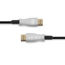 NÖRDIC 30m aktiv AOC Optisk Fiberkabel HDMI 2.1 8K 60Hz 4K 120Hz 48Gbps Dynamic HDR, eARC, VRR kompatibel med RTX 3080 3090