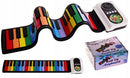 NÖRDIC 37-Key Portable Roll-Up Piano Silicon Electronic Keyboard Colorful Keys Built-in Speaker