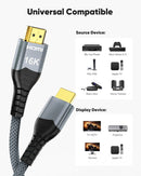 NÖRDIC 3m HDMI 2.2 kabel 96 Gbps, stöd för 16K 60Hz, 8K 240Hz, 4K 480Hz, HDCP 2.2 & 2.3, DTS:X, Dynamic HDR10+ och eARC