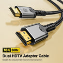 NÖRDIC 3m HDMI 2.2 kabel 96 Gbps, stöd för 16K 60Hz, 8K 240Hz, 4K 480Hz, HDCP 2.2 & 2.3, DTS:X, Dynamic HDR10+ och eARC