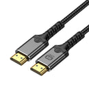 NÖRDIC 3m HDMI 2.2 kabel 96 Gbps, stöd för 16K 60Hz, 8K 240Hz, 4K 480Hz, HDCP 2.2 & 2.3, DTS:X, Dynamic HDR10+ och eARC