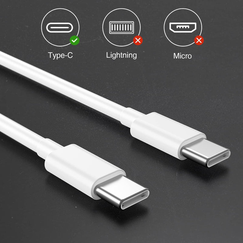 NÖRDIC 3m USB 2.0 USB-C till C kabel 2,4A 480Mbps 12W