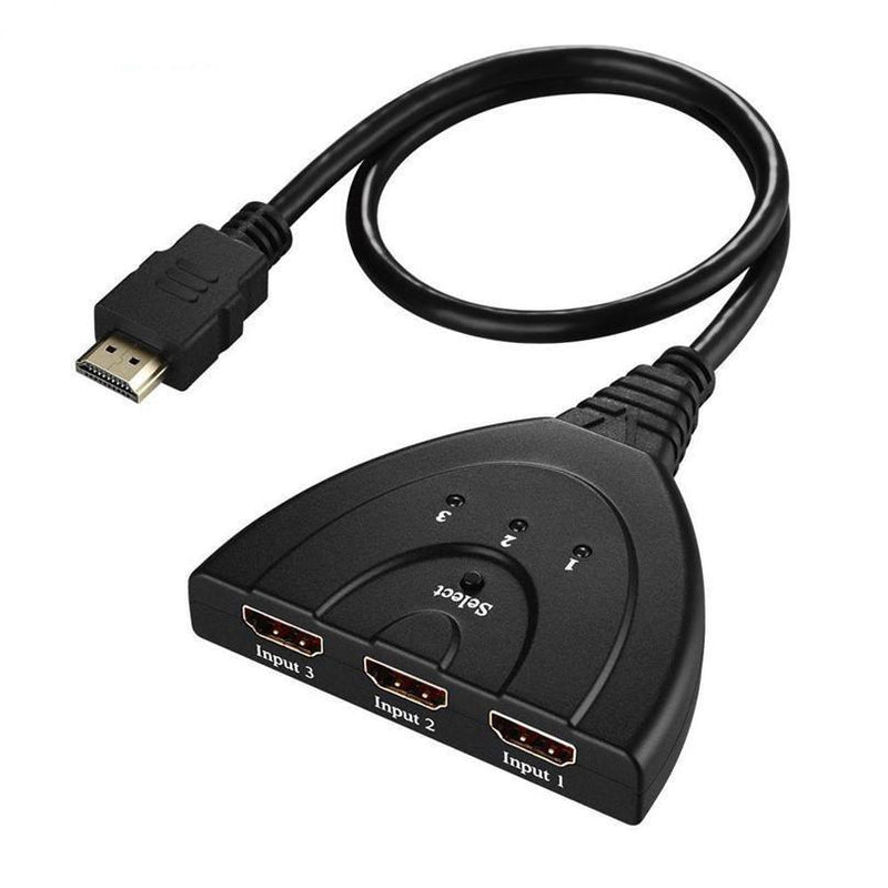 NÖRDIC 4K HDMI Pigtail Switch 3 till 1 UHD HDCP 3D Dolby DTS