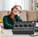 NÖRDIC 4-kanals Hörlursförstärkare 6,3mm och 3,5mm MICROAMP AMP-I4II