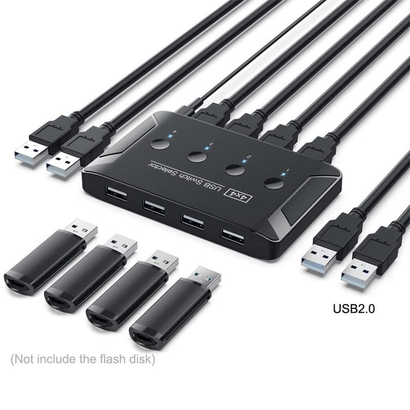 NÖRDIC 4 till 4 USB-A Switch  USB3.0 5Gbps