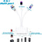 NÖRDIC USB-A, USB-C och Lightning Kortläsare 2 Slot SD, MicroSD 2xUSB-A 3.0 1xLightning UHS-I