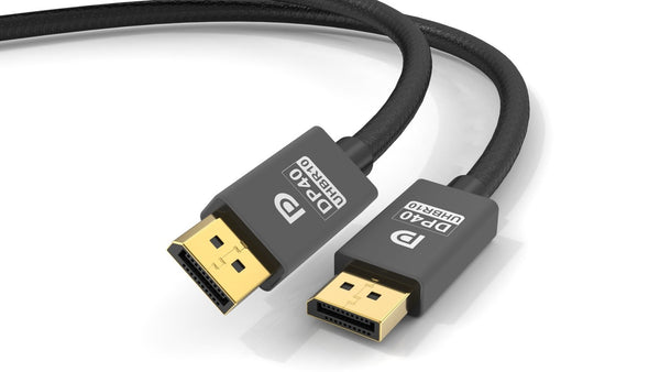 NÖRDIC 5m nylonflätad Displayport 2.1 kabel DP40 UHBR10 40Gbps 8K30Hz 4K144Hz