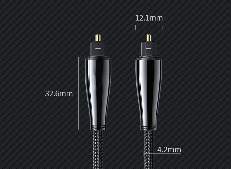 NÖRDIC 5m Toslink/SPDIF optisk fiber kabel