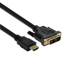 NÖRDIC 5m kabel HDMI High Speed till DVI-D Single Link 18+1 upplösning 1920x1200 60Hz 5,1Gbps Ren koppar 99,99%