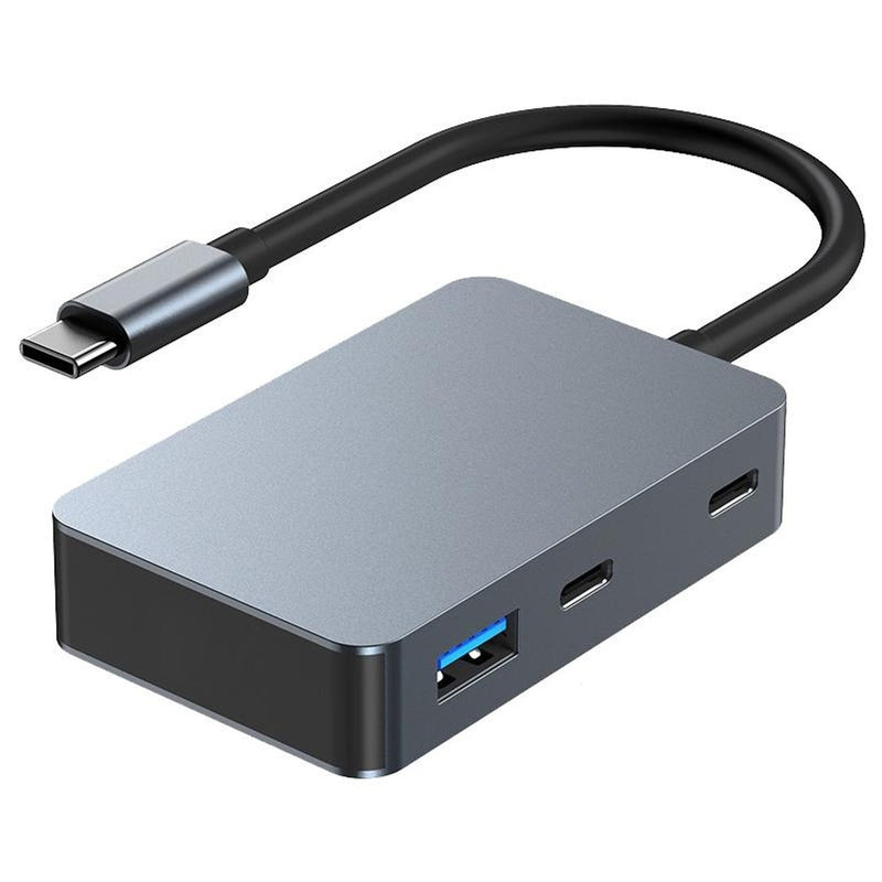 NÖRDIC 5 ports USB-C hubb  3xUSB-A 3.1 5Gbps 1xUSB-C 480Mbps 1xUSB-C PD 90W