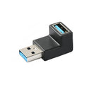 NÖRDIC 90 graders förlängningsadapter USB 3.1 adapter hane till hona