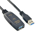 NÖRDIC Aktiv 10m USB3.1 förlängningskabel 5Gbps USB A hane till hona för Xbox, PS5, Oculus, skrivare, scanner, Playstation, VR USB Extension cable