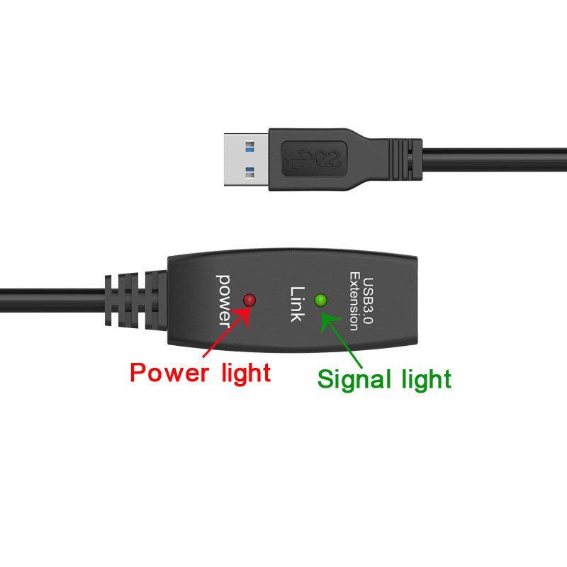 NÖRDIC Aktiv 15m USB3.1 förlängningskabel 5Gbps USB A hane till hona för Xbox, PS5, Oculus, skrivare, scanner, Playstation, VR USB Extension cable