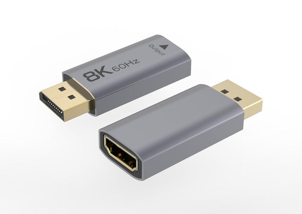 NÖRDIC Aktiv adapter Displayport 1.4 hane till HDMI 8K60Hz hona