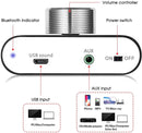 NÖRDIC Bluetooth 5.0 Stereo amplifier digital Audio Class D förstärkare 2x50W AUX/USB/BT silver