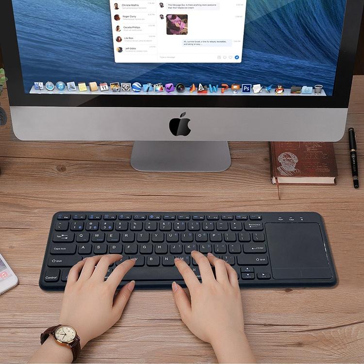 NÖRDIC trådlös 2,4G Tangentbord med pekplatta 78 tangenter multipairing IOS Android Windows US layout