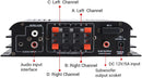 NÖRDIC Bluetooth 5.0 stereo 2.1 amplifier 4X40W+50W RMS förstärkare 2 högtalare och subwoofer med USB och SD mediaspelare input