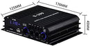 NÖRDIC Bluetooth 5.0 stereo 2.1 amplifier 4X40W+50W RMS förstärkare 2 högtalare och subwoofer med USB och SD mediaspelare input