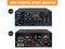 NÖRDIC Bluetooth 5.0 stereo amplifier 60+60W RMS förstärkare 2 mikrofon input digital audio karaoke