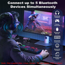 NÖRDIC Bluetooth 6.0 trådlös Bluetooth-dongel/mottagare, Plug and Play, Windows 11/10/8.1, för styrning, hörlurar, tangentbord, mus