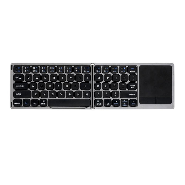 NÖRDIC Bluetooth Keyboard with touchpad US Layout 64keys MacOS, iOS, Windows, Android