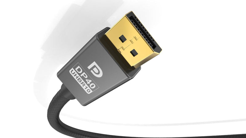 NÖRDIC CERTIFIED CABLES 1,5m VESA Certified nylonflätad Displayport 2.1 kabel DP40 UHBR10 40Gbps 8K60H 4K144Hz