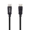 NÖRDIC CERTIFIED CABLES 1,5m nylonflätad Displayportkabel 1.4 UHD 8K60Hz 4K144Hz HBR3 32,4Gbps 10-bit HDR PVC
