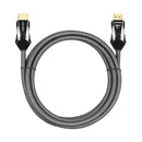 NÖRDIC CERTIFIED CABLES 1m Ultra High Speed HDMI 2.1 8K 60Hz 4K 120Hz 48Gbps Dynamic HDR eARC VRR nylonflätad kabel guldpläterad