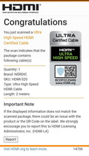 NÖRDIC CERTIFIED CABLES 2m Ultra High Speed HDMI2.1 8K 60Hz 4K 120Hz 144Hz 48Gbps Dynamic HDR eARC Game Mode VRR Dolby ATMOS guldpläterad PVC svart